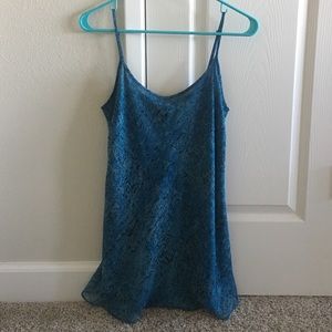 Blue and black flowy top or dress!!